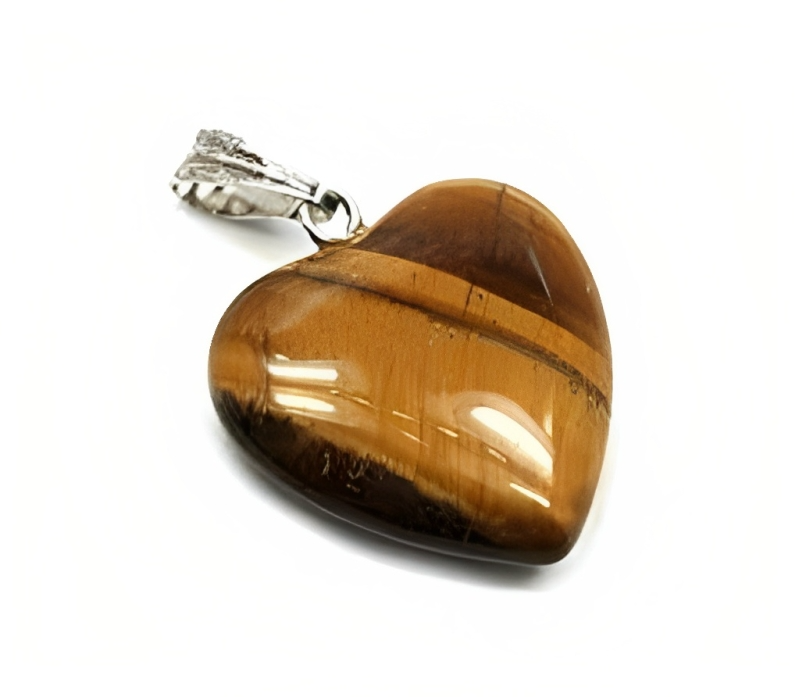 Tiger Eye Heart Pendant